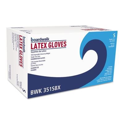 Boardwalk 351SCT Powder-Free Latex Exam Gloves, Small, Natural, 4 4/5 mil, 1,000/Carton - Case of 1000 BWK351SCT