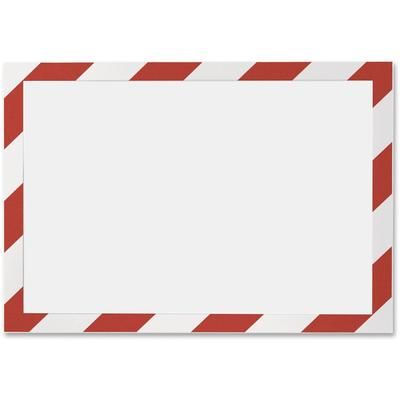Durable Office Products Corporation 4770132 Self Adhesive Frame, Ltr, Red/White - Pack of 2 DBL4770132