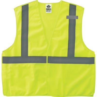 Ergodyne 21073 GloWear 8215BA Type R Class 2 Econo Breakaway Mesh Safety Vest, Small to Medium, Lime, Ships in 1-3 Business Days EGO21073