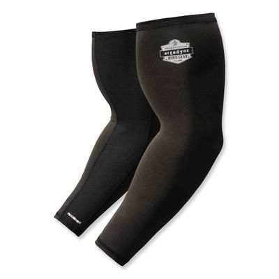 Ergodyne 12384 Chill-Its 6690 Performance Knit Cooling Arm Sleeve, Polyester/Spandex, Large, Black, 2 Sleeves, Ships in 1-3 Business Days