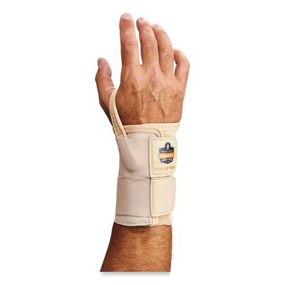 Ergodyne 70124 ProFlex 4010 Double Strap Wrist Support, Medium, Fits Right Hand, Tan, Ships in 1-3 Business Days