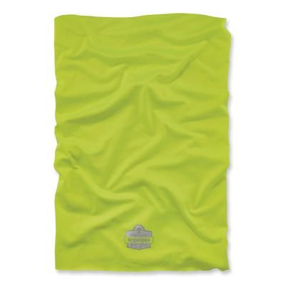 Ergodyne 42127 Chill-Its 6487 Cooling Performance Knit Multi-Band, Polyester/Spandex, One Size, Hi-Vis Lime, Ships in 1-3 Business Days EGO42127