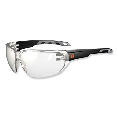 Ergodyne 59280 Skullerz Vali Frameless Safety Glasses, Black Nylon Impact Frame, Indoor/Outdoor Polycarb Lens, Ships in 1-3 Business Days EGO59280