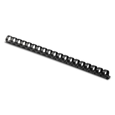 Fellowes 52324 Plastic Comb Bindings, 5/8" Diameter, 120 Sheet Capacity, Black, 25/Pack - Pack of 25 FEL52324