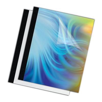 Fellowes 5256801 Thermal Binding System Presentation Covers, Clear, 121 to 180 Sheet Capacity, 11 x 8.5, Unpunched, 10/Pack - Pack of 10