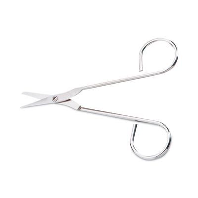 First Aid Only FAE6004 Scissors, Pointed Tip, 4.5" Long, Nickel Straight Handle