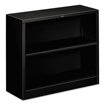 Hon S30ABCP Metal Bookcase, Two-Shelf, 34-1/2w x 12-5/8d x 29h, Black