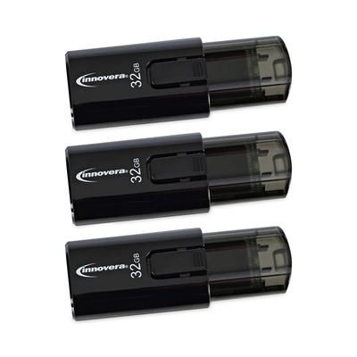 Innovera 82332 USB 3.0 Flash Drive, 32 GB, 3/Pack - Pack of 3 IVR82332