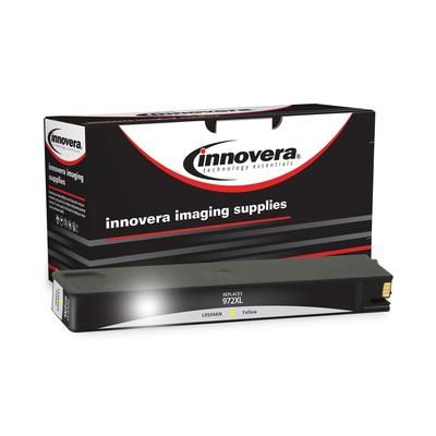 Innovera Remanufactured Yellow High-Yield Ink, Replacement for HP 972XL (L0S04AN), 7,000 Page-Yield IVRL0S04AN