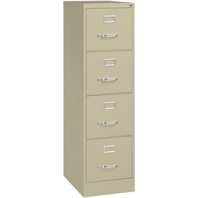 Lorell 42293 Vertical File, 22" Deep, Comm, 4-Drawer, 15" x 22" x 52", PY LLR42293