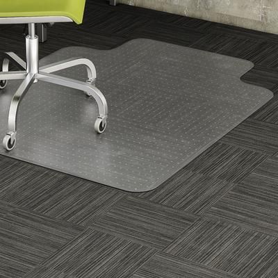 Lorell 69159 Low Pile Chairmat, Wide 45 x60 , Lip 25 x12 , Clear