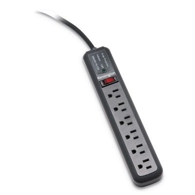 Kensington 38215 Guardian Surge Protector, 6 Outlets, 15 ft Cord, 540 Joules, Gray KMW38215