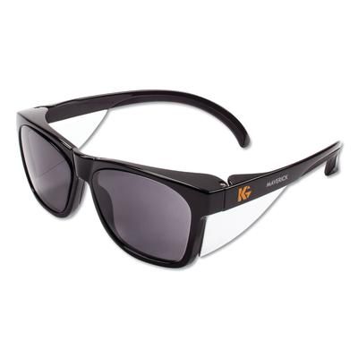 KleenGuard™ 49311 Maverick Safety Glasses, Black, Polycarbonate Frame, Smoke Lens, 12/Box - Case of 144