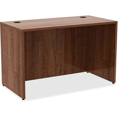 Lorell 34390 Laminate Desk, 48" x 24" x 29-1/2", Walnut LLR34390