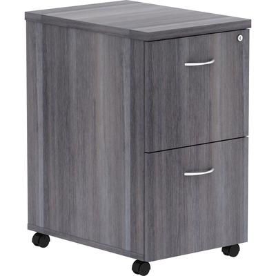 Lorell 69561 Pedestal, Mobile, F/F, 16"x22"x28-1/4", Weathered Charcoal LLR69561