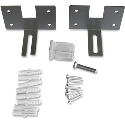 Lorell 90262 Wall Bracket Panel, 2/ST, Aluminum - Set of 2 LLR90262