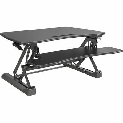 Lorell 99553 Desk Riser, Adjustable, Gas Lift, 26-1/2" x 38-1/2" x 9-1/4", Black LLR99553
