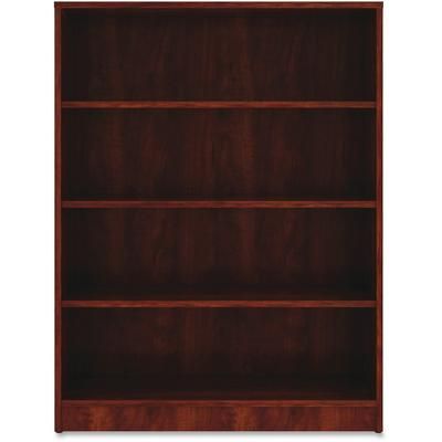 Lorell 99785 4-Shelf Bookcase, 36" x 12" x 48", Cherry