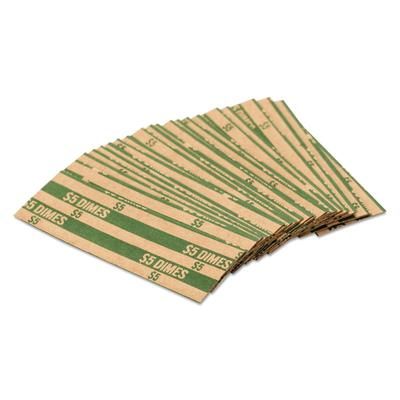 MMF Industries 30010 Flat Coin Wrappers, Dimes, $5, 1000 Wrappers/Box - Box of 1000 CTX30010