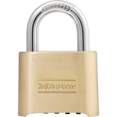 Master Lock Company 175D Resettable Combination Padlock, 2" Wide, Brass