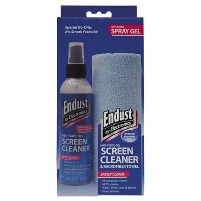 Norazza 12275 LCD/Plasma Cleaning Gel Spray, 6oz, Pump Spray w/Microfiber Cloth END12275