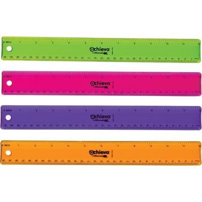 Officemate 30209 Flexible Ruler, 12", 12/PK, Assorted - Pack of 12 OIC30209