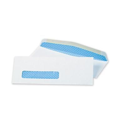 Quality Park 21012 Window Envelope, 8 5/8, Commercial Flap, Gummed Closure, 3.63 x 8.63, White, 500/Box - Box of 500 QUA21012