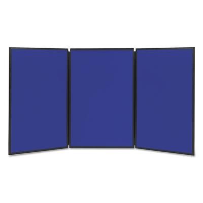 Quartet® SB93513Q Show-It! Display System, 72 x 36, Blue/Gray Surface, Black Frame QRTSB93513Q