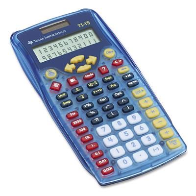 Texas Instruments TI15RTL TI-15 Explorer Elementary Calculator TEXTI15RTL