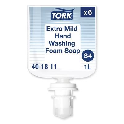 Tork 401811 Extra Mild Foam Soap, Unscented, 1 L Refill, 6/Carton - Case of 6 TRK401811