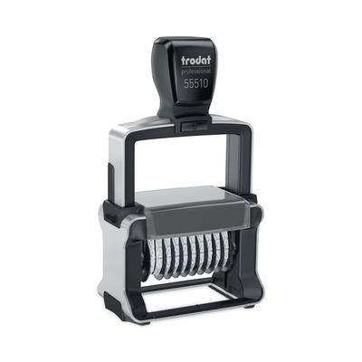 U.S. Stamp & Sign T55510 Professional Numberer, Self-Inking, Type Size 2, 10 Digits, Black USST55510