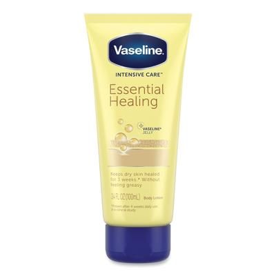 Vaseline® 04448CT Intensive Care Essential Healing Body Lotion, 3.4 oz Squeeze Tube, 12/Carton - Case of 12