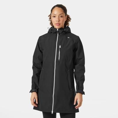 Helly Hansen Women's Long Belfast 3/4 Length Rain Jacket Black 4XL