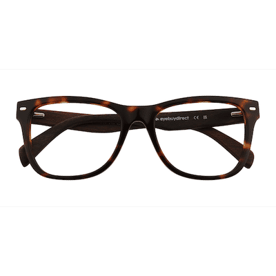 Female s square Tortoise Acetate,Mixed Wood Prescription eyeglasses - Eyebuydirect s Nature
