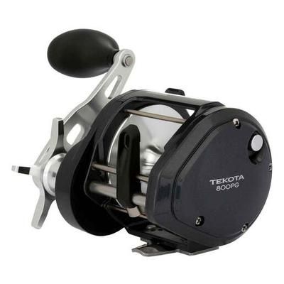 DNU Shimano Tekota A Line Counter Trolling Reel - Black/Silver 800