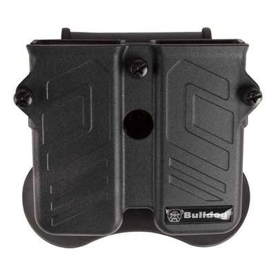 Bulldog Tactical Max Multi-Fit Double Magazine Holder Ambidextrous Magazine Holder - Black