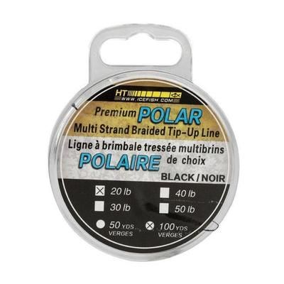 HT Enterprises Polar Ice Braided Ice Fishing Line - Black