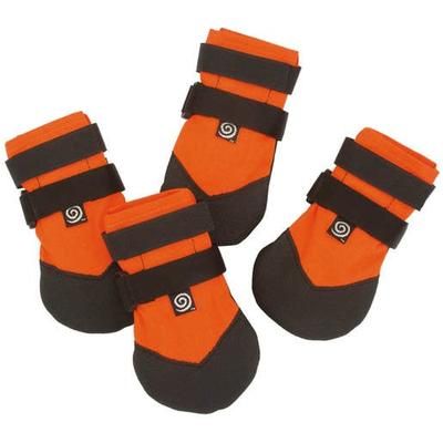Ultra Paws Rugged Orange Dog Boots - XL - Orange/Black X-Large