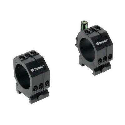 Wheeler 34mm Low Picatinny Scope Rings - Black