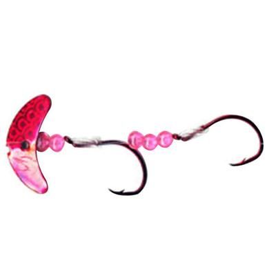 Macks Double Whammy Sockeye Pro - Lake Wenatchee Special - Glo White withSilver Scale Blade/Flo Pink 1/0