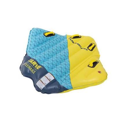 Airhead Carve 1 Person Towable Tube - Teal/Yellow