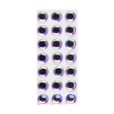 Wapsi Hologram Dome Eyes - Silver 3/16in