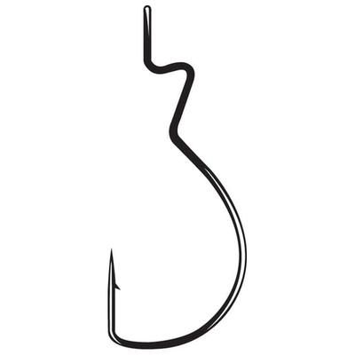 Gamakatsu Skip Gap Worm Hook - NS Black 5/0