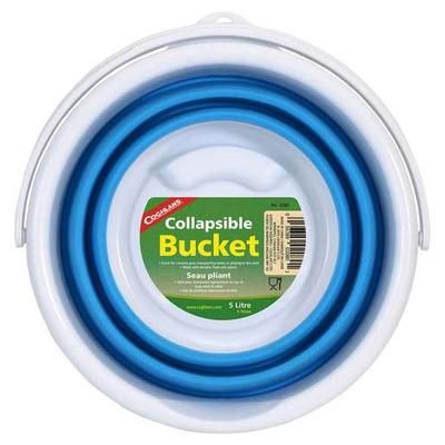 Coghlan's 5 Liter Collapsible Bucket - Blue/White 10in x 7.28in
