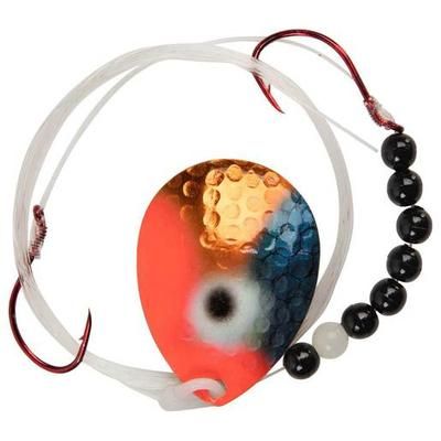 Yakima Bait Co. Hildebrandt Hammer Time Walleye Spinner - Citrus Colorado Blade Size 5, Tandem Hook 2