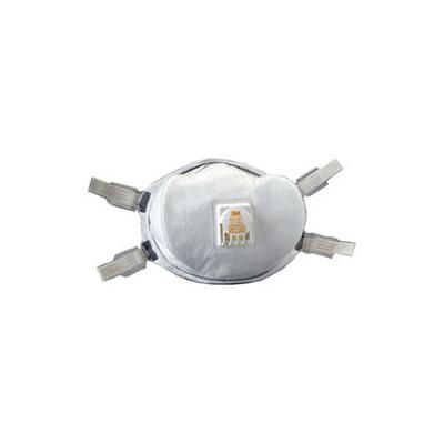 3M N100 Particulate Respirator, Half Facepiece, Non-Oil Particles, White (142-8233)