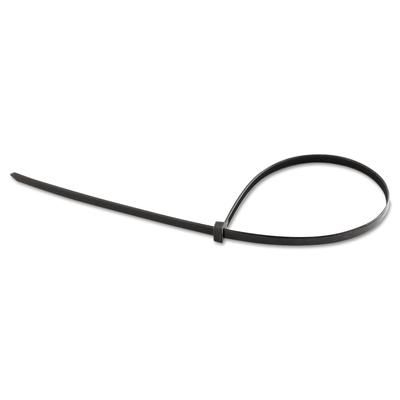 Gardner Bender Heavy-Duty Cable Ties, 175 lb Tensile Strength, 24 in L, Ultraviolet Black, 50/Bag (623-46-424UVB)