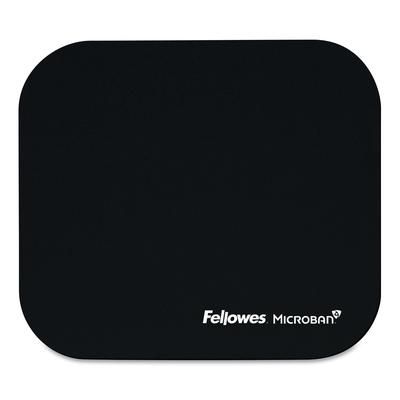 Fellowes Mouse Pad with Microban Protection, 9 x 8, Black (FEL5933901)
