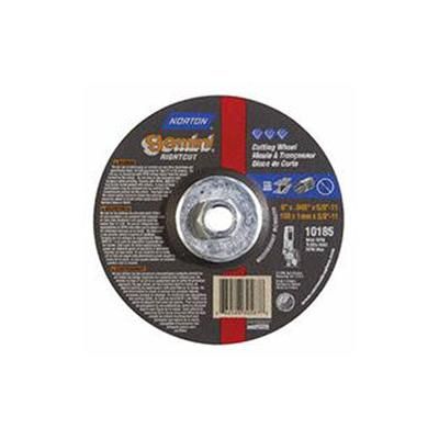 Norton Gemini Type 27/42 RightCut Cut-Off Wheel, 6 in dia, 0.045 in Thick, 5/8 in Arbor, 24 Grit, Aluminum Oxide (547-66252830587)