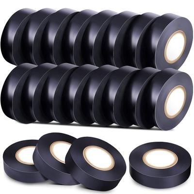 TEMU Yilin® Electrical Tape Bundle - /40 Rolls, 0.63in X 34ft Each, Waterproof & Flame Retardant Vinyl Insulating Tape For Wires And Cables, High Temp Resistant, Indoor/outdoor Use (black)